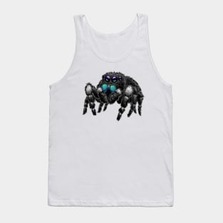 Daring Jumping Spider Phidippus Audax Tank Top